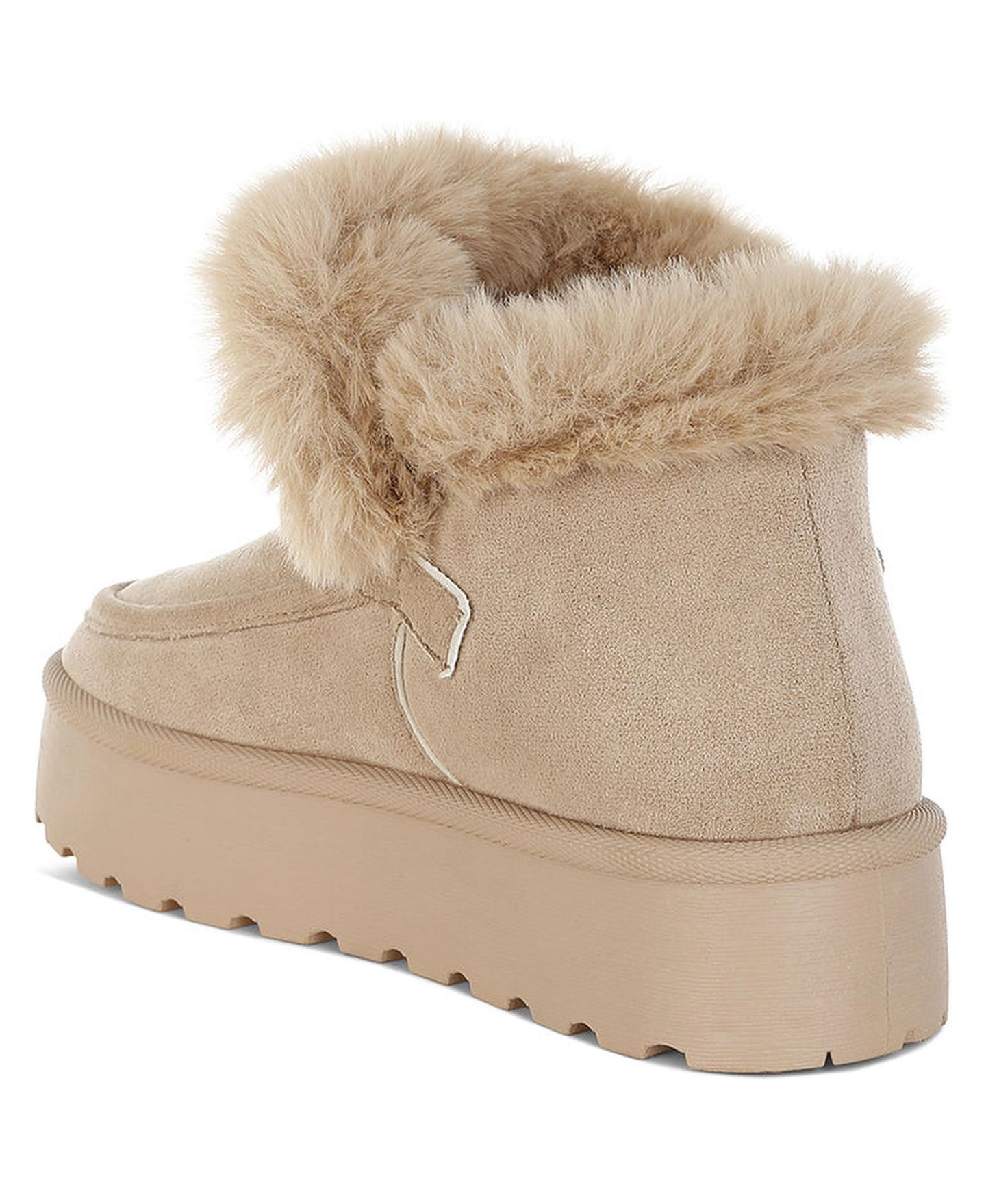 Женские ботинки London Rag Linka Pin Buckle Detail Snow Boots, цвет: Бежевый — фото 3