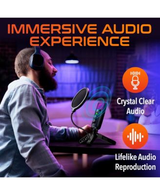 U3000 USB Microphone, Condenser Mic with RGB Lights (DRU3000)