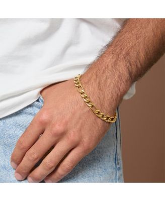 8MM Figaro Chain Bracelet - 8.5'' Chain