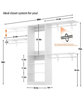 Adjustable Closet System for Bedroom