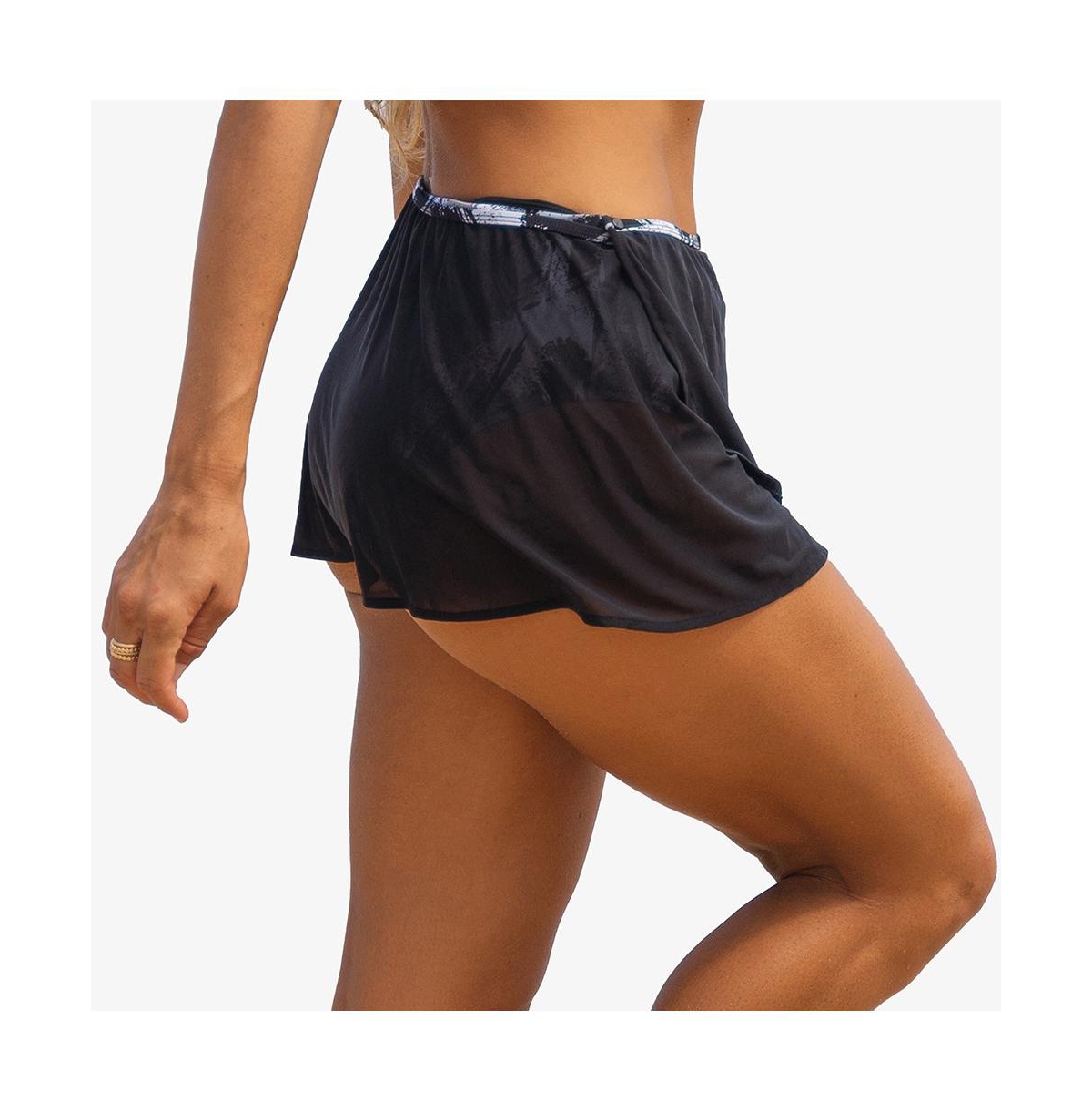 Calypsa Plus Calysa 2in1 Bikini Bottom With Snap On Mesh Skirt