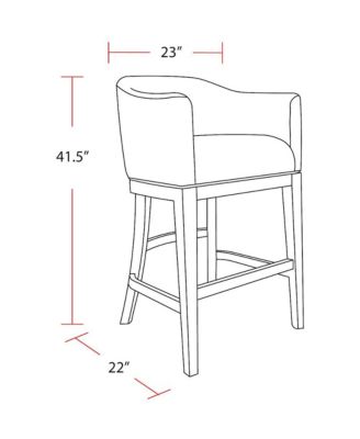 Parker House Pure Modern Dining Upholstered Swivel Barstool