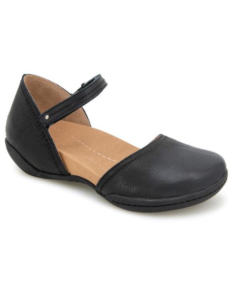 Обувь Jambu Women's Margo Mary Jane Casual Flat Shoes, цвет: Чёрный