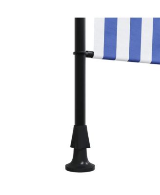 Outdoor Roller Blind Blue and White