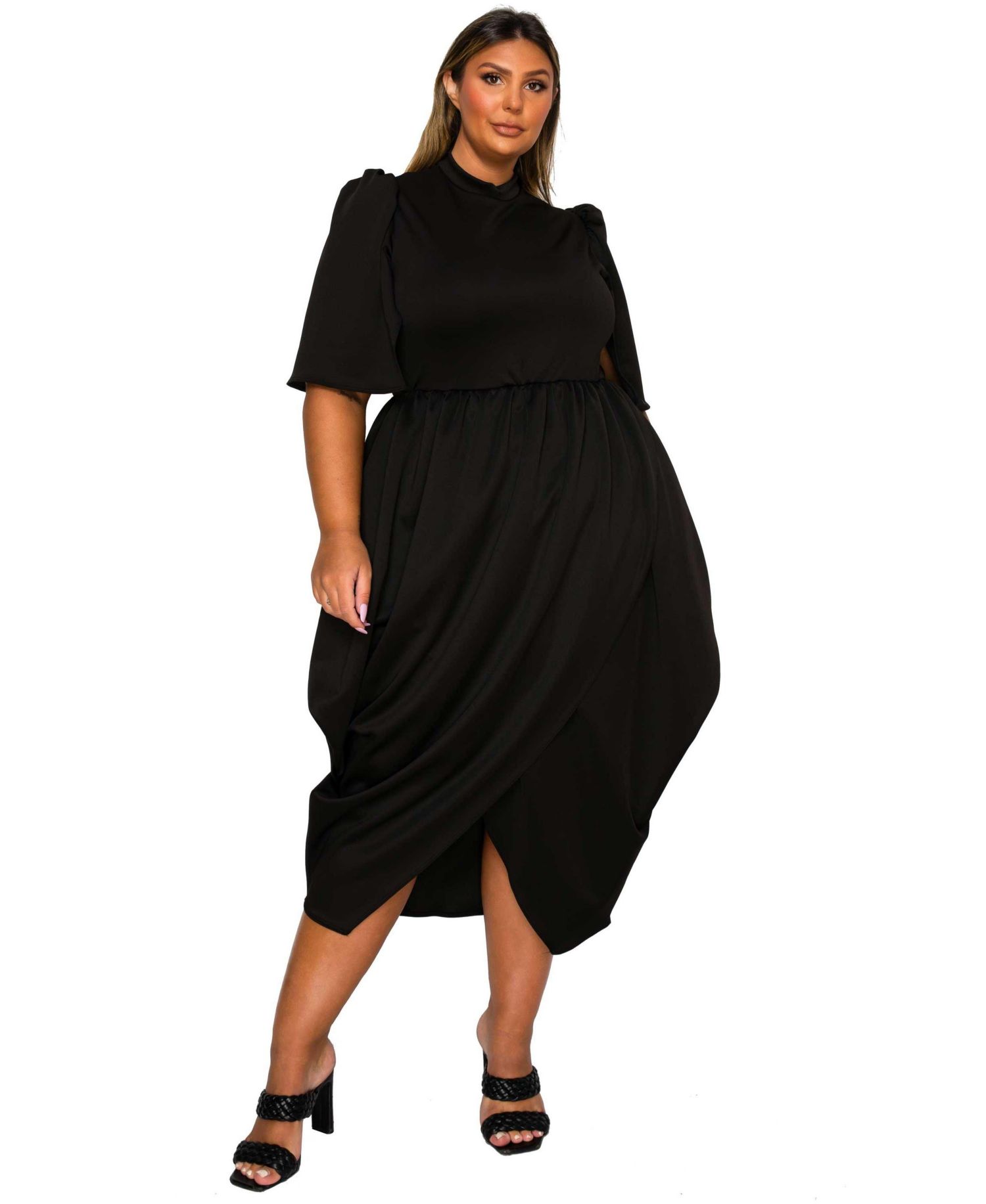 Plus Size Aesira Tulip Hem Pocket Dress