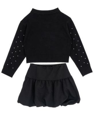 Girls' 7-12 Sweater and Skort, 2-Piece Set