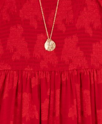 Girls' 7-16 Ruffle Detail Tiered Maxi Dress