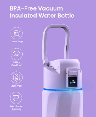24 oz. Insulated Smart Water Bottle with Hydration Tracking