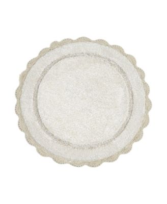 Crochet Cotton Bath Rug, 26" Round