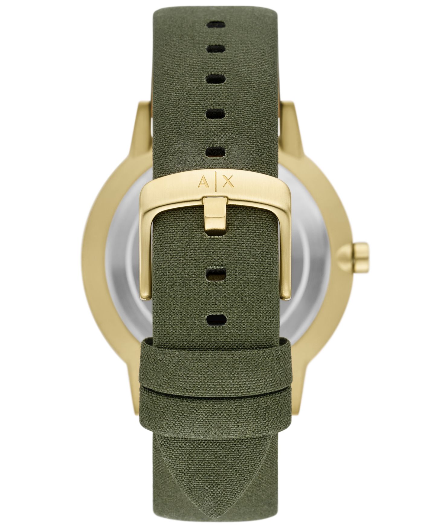 Мужские часы A|X Armani Exchange Three-Hand Green Leather, 42mm — фото 3