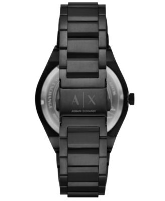 Armani Exchange Men's Sync Automatic Black Stainless Steel Watch, 44mm