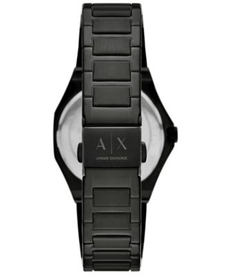 Armani Exchange Women's Three-Hand Black Stainless Steel Watch, 34mm