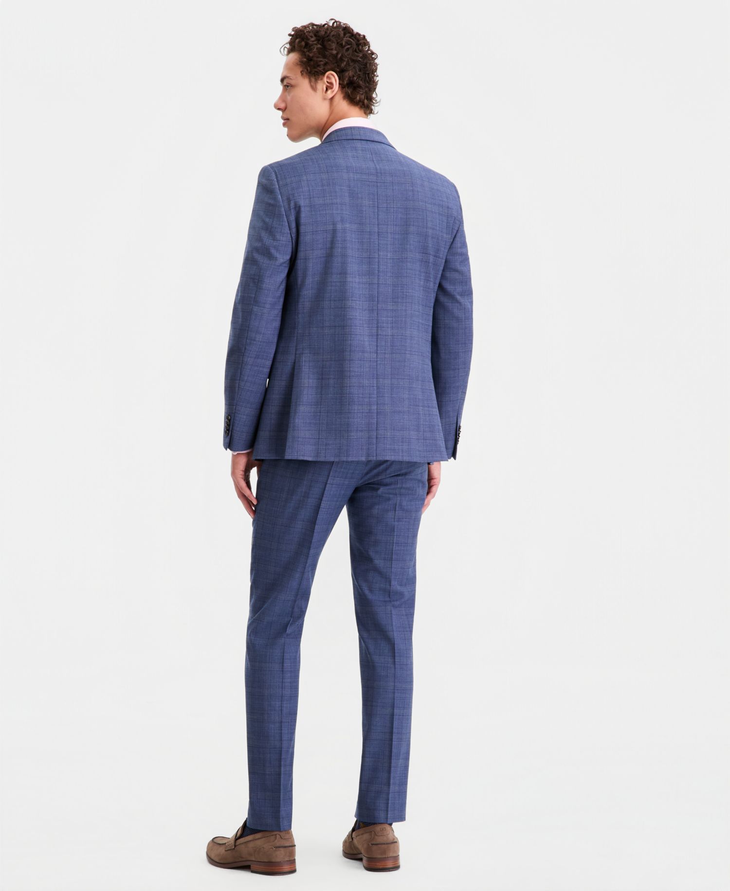 Men's Modern-Fit Wool TH-Flex Stretch Suit Separates Pant