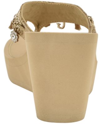 Women's Sutton Charms EVA Thong Wedge Sandals 