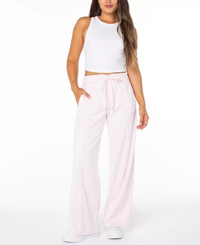 Juniors' Side-Striped Track Pants