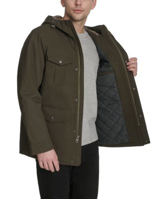 Men's Field Parka with Plaid Lining Jacket