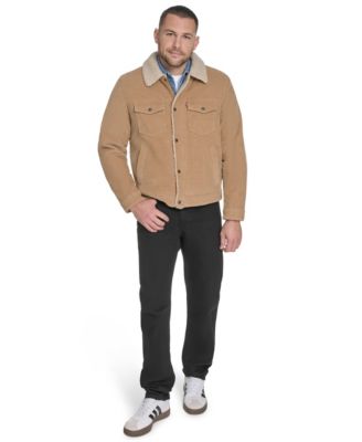 Men's Corduroy Trucker with Sherpa Collar Jacket