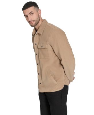 Men's Corduroy Plaid Lining Shirt Jacket
