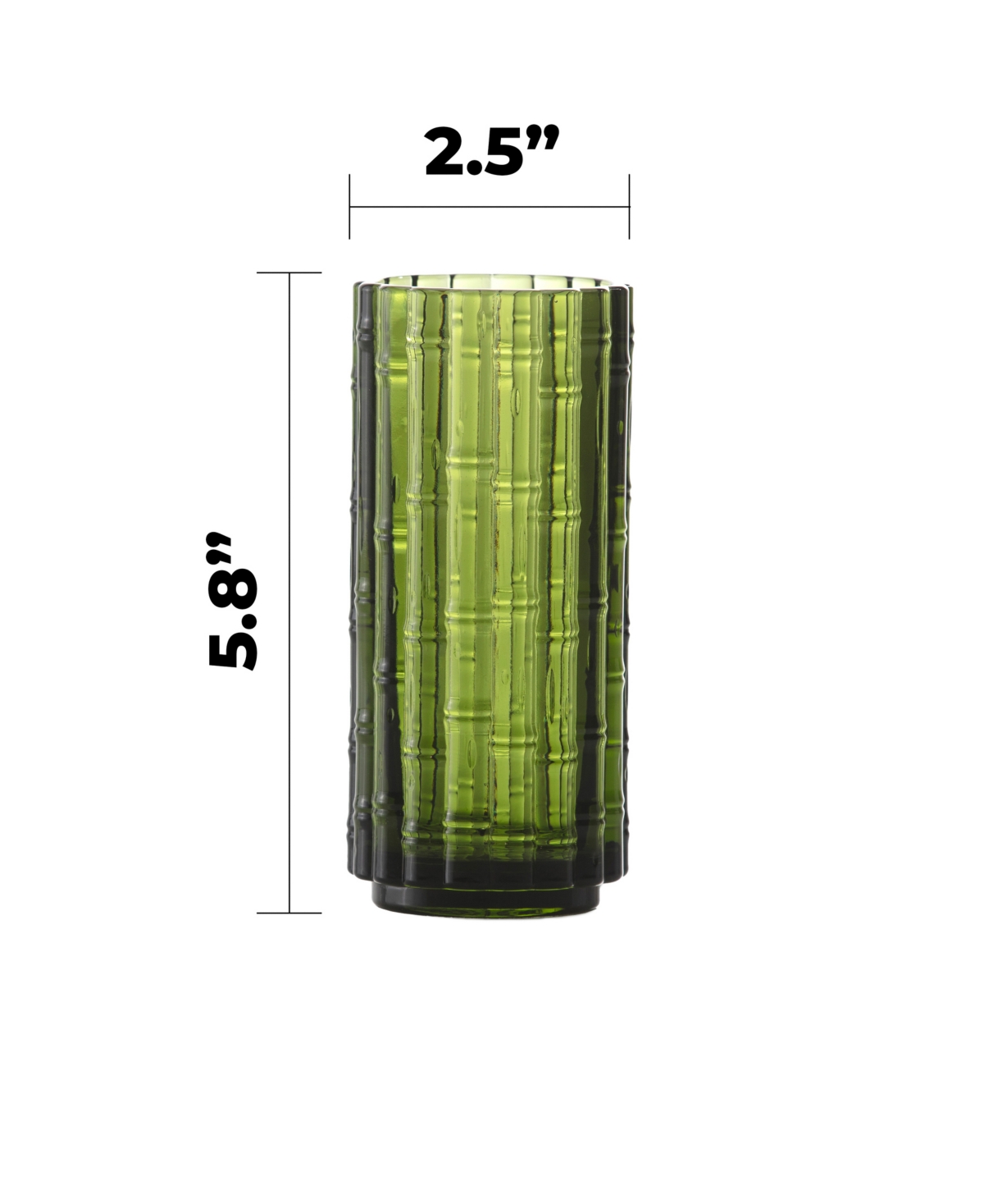 Fortessa Mahalo Collins Glass, Set Of 4 In Green