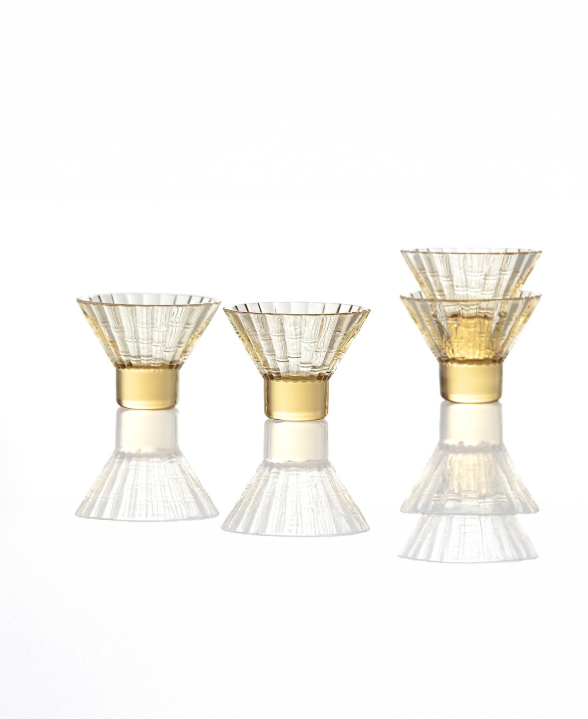 Fortessa Mahalo Martini Glasses, Set Of 4 In Transparent