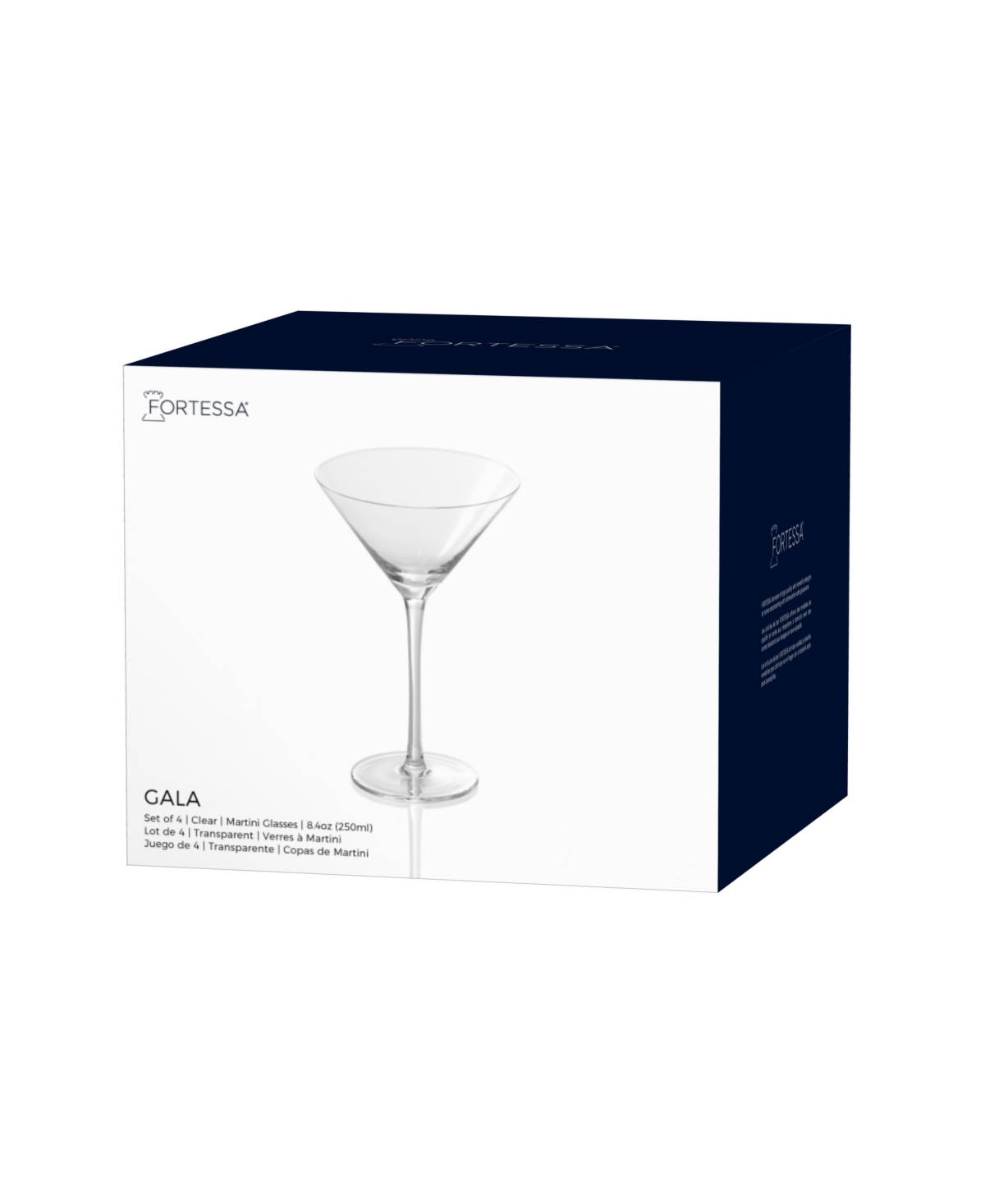 Fortessa Gala Martini Glasses, Set Of 4 In Transparent