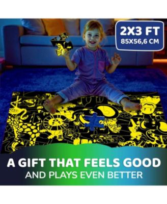 2x3 FT Glow in the Dark Floor Puzzle for Kids Ages 4-8