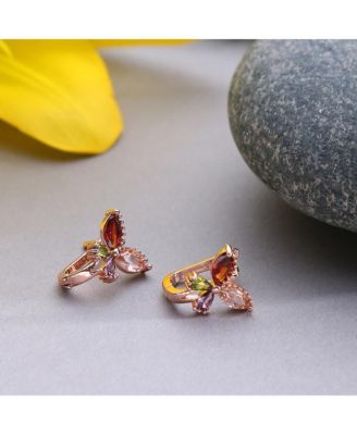 Women's Butterfly Hoop Earrings