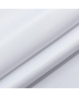 Hotel Collection XL White Fabric Shower Curtain With Magnetic Hem