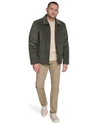 Men's Corduroy Front Zip Bomber Jacket