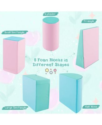 Toddler 5 PCS Climb & Crawl Activity Playset Soft Foam Block Play Structure