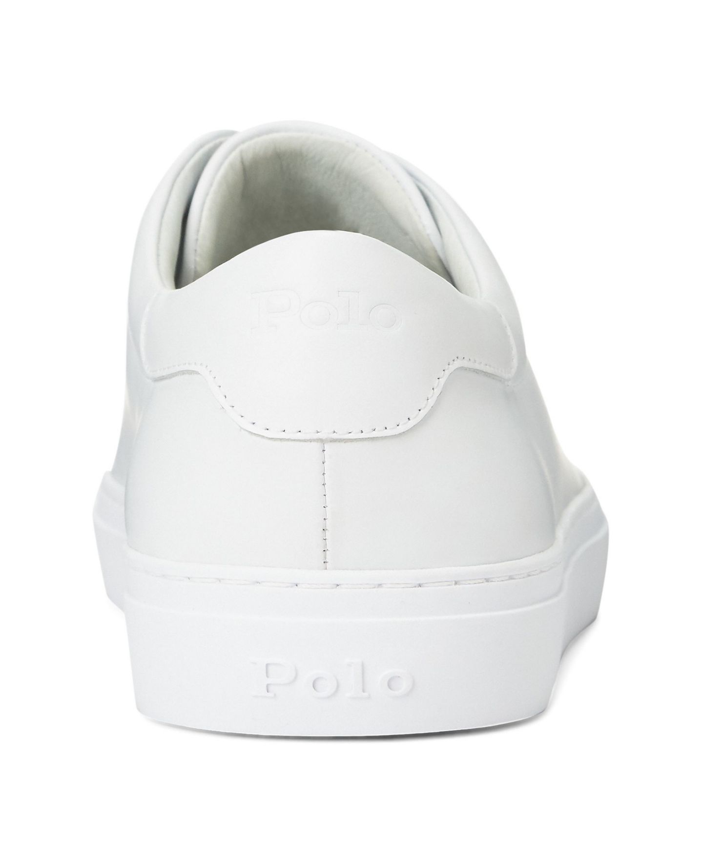 Мужские кроссовки Polo Ralph Lauren Jermain Leather, цвет: Белый — фото 3