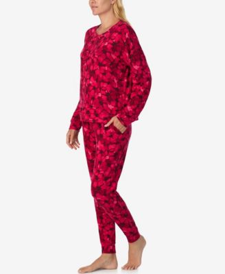 Women's 2-Piece Long Sleeves Top and Joggers Pajama Set