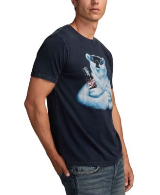 Men's Coke Polar Bear Print Crewneck T-Shirt