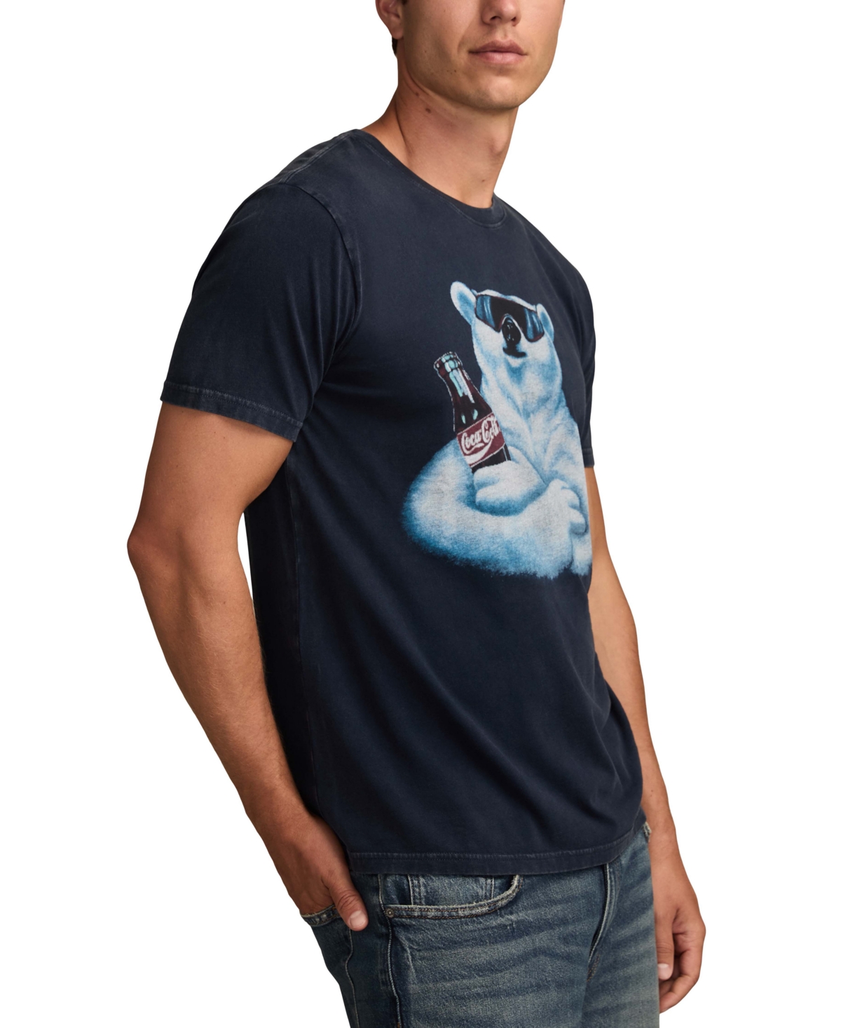Lucky Brand Men's Coke Polar Bear Print Crewneck T-Shirt