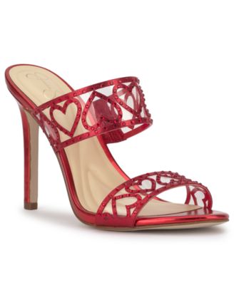Women's Jovara Double Heart Band Stiletto Dress Sandals