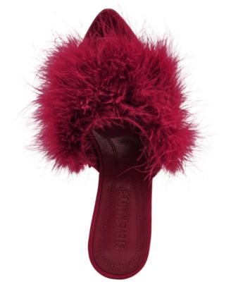 Women's Ashbey Feather Stiletto Dress Mules