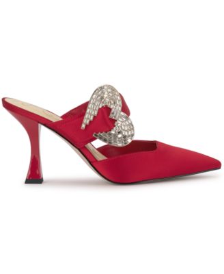 Women's Favica Heart Buckle Stiletto Pumps