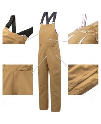 Men's Insulated Snow Bib Overalls Waterproof Ski Snowboard Pants