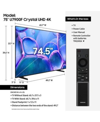 75" Class U7900 Series Crystal UHD LED Smart TV HDR 4K - UN75U7900FFXZA