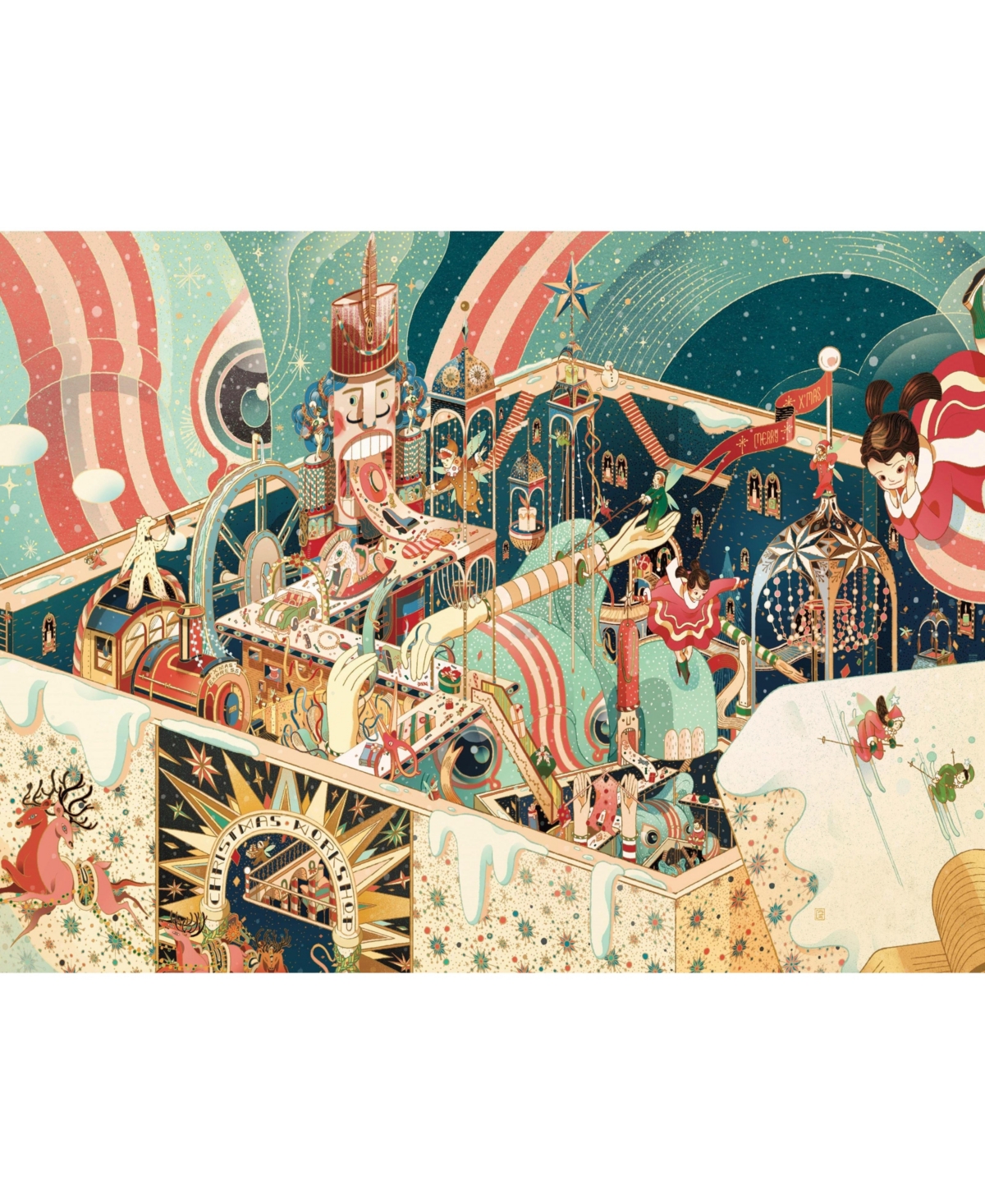 New York Puzzle Company Unboxing Christmas 1000 Piece Puzzle