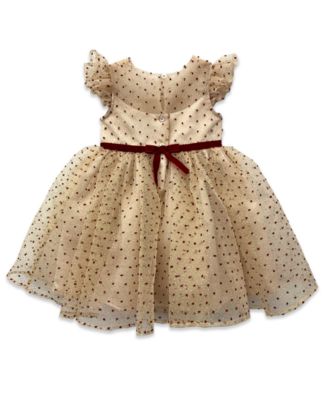 Girls' 2T-6X Embellished Short-Sleeve Dress
