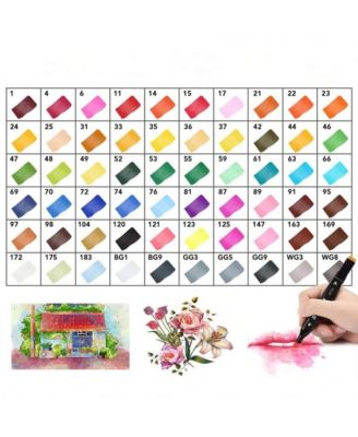 Back To School Season Alcohol Marker Set, Double Tip Stirrer Art Markers, Permanent Sketch Markers For Drawing Adult Coloring (120Colors)