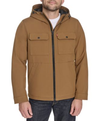 Men's Rib Stop Softshell with Hood Jacket 