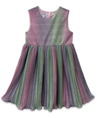 Girls' 2T-6X Pleated Moto Jacket Dress