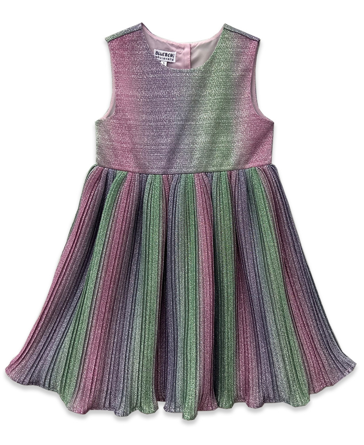 Blueberi Boulevard Girls 2T-6X Pleated Moto Jacket Dress