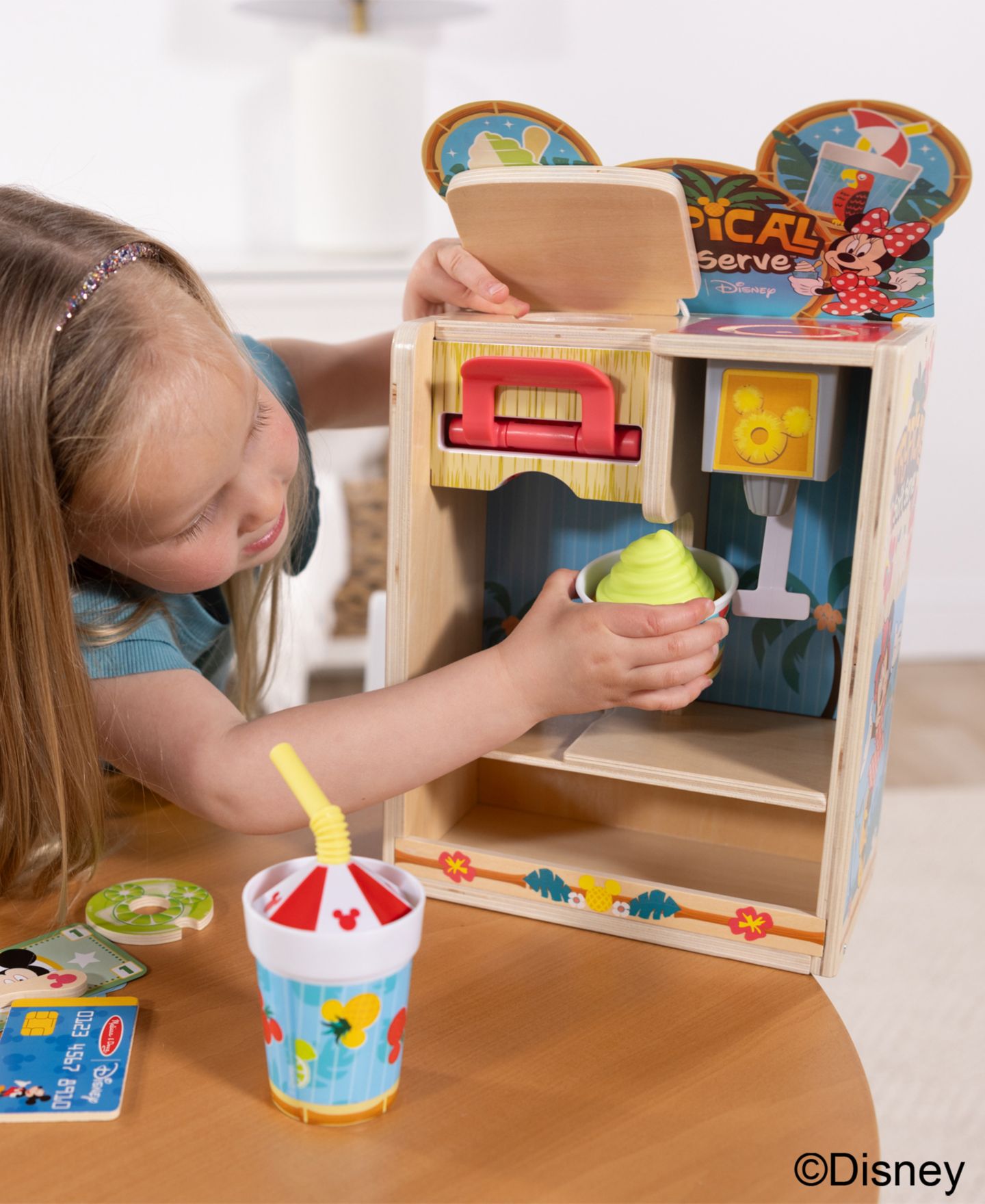 Детский игровой набор Melissa and Doug Mickey Mouse Tropical 23-Piece Soft Serve Playset, Ages 3+ — фото 7