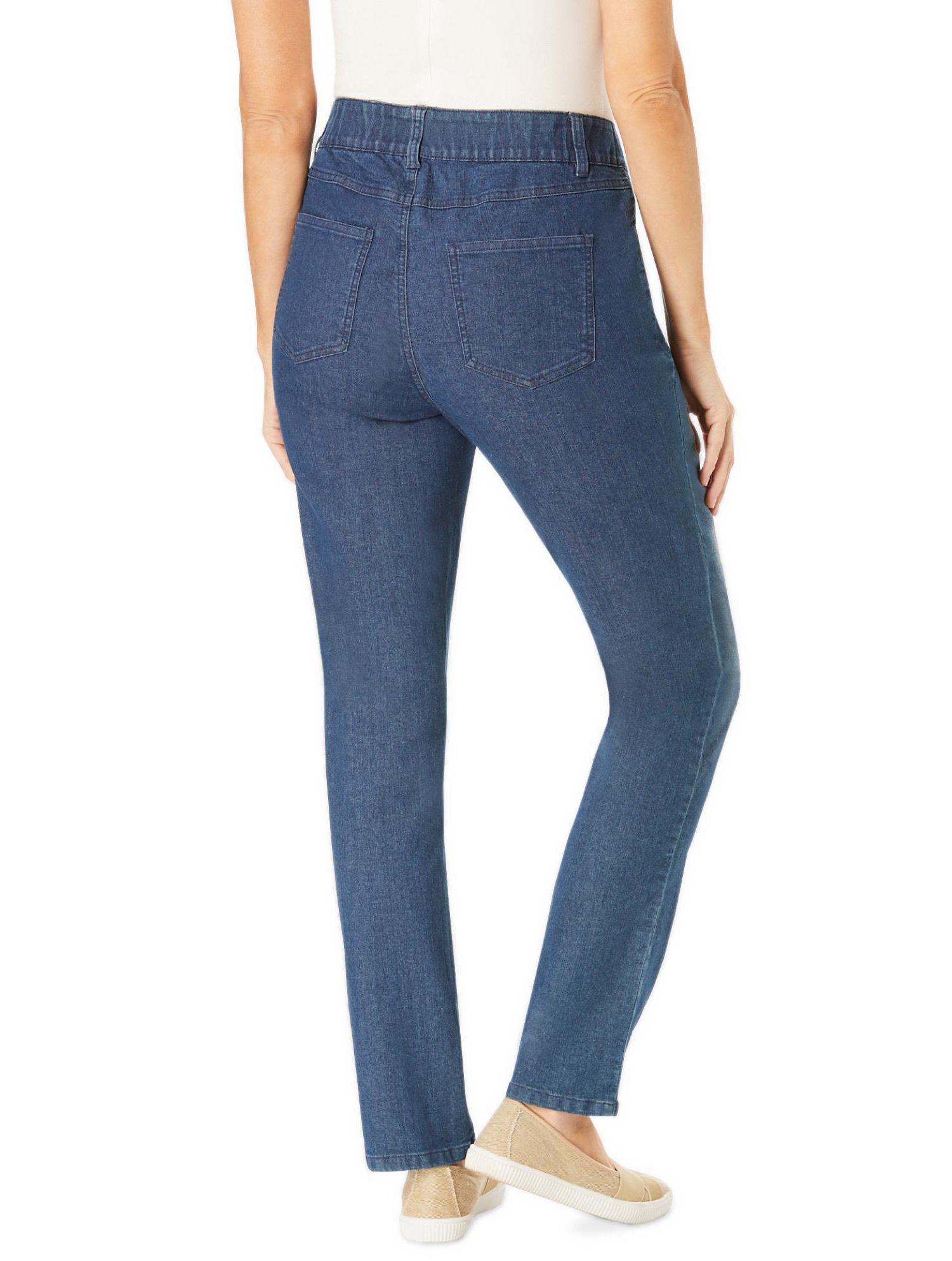 Women's Within Tall Stretch Built-in Slimming Panel Straight Leg Jeans