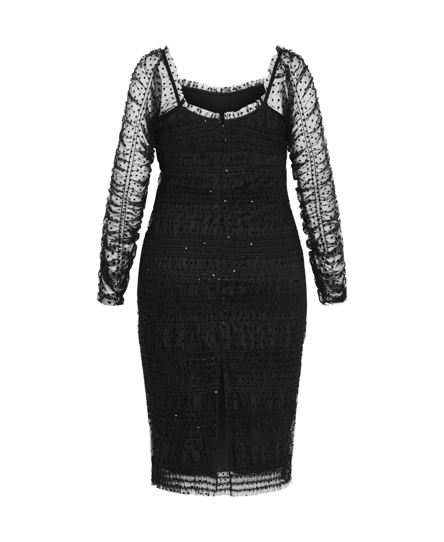Plus Size Sofie Dobby Spot Midi Dress