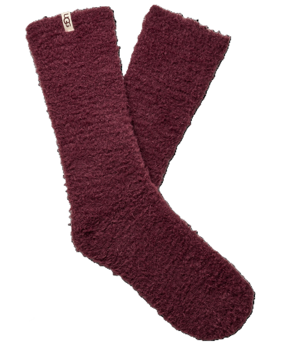 Ugg Women's Teddi Cozy Crew Socks In Burgundy