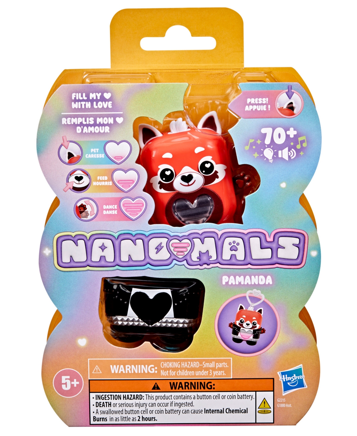 Nano-Mals Hasbro Pamanda The Red Panda Electronic Pet Toy